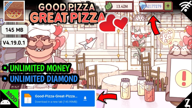 Fitur Good Pizza Great Pizza Mod Apk